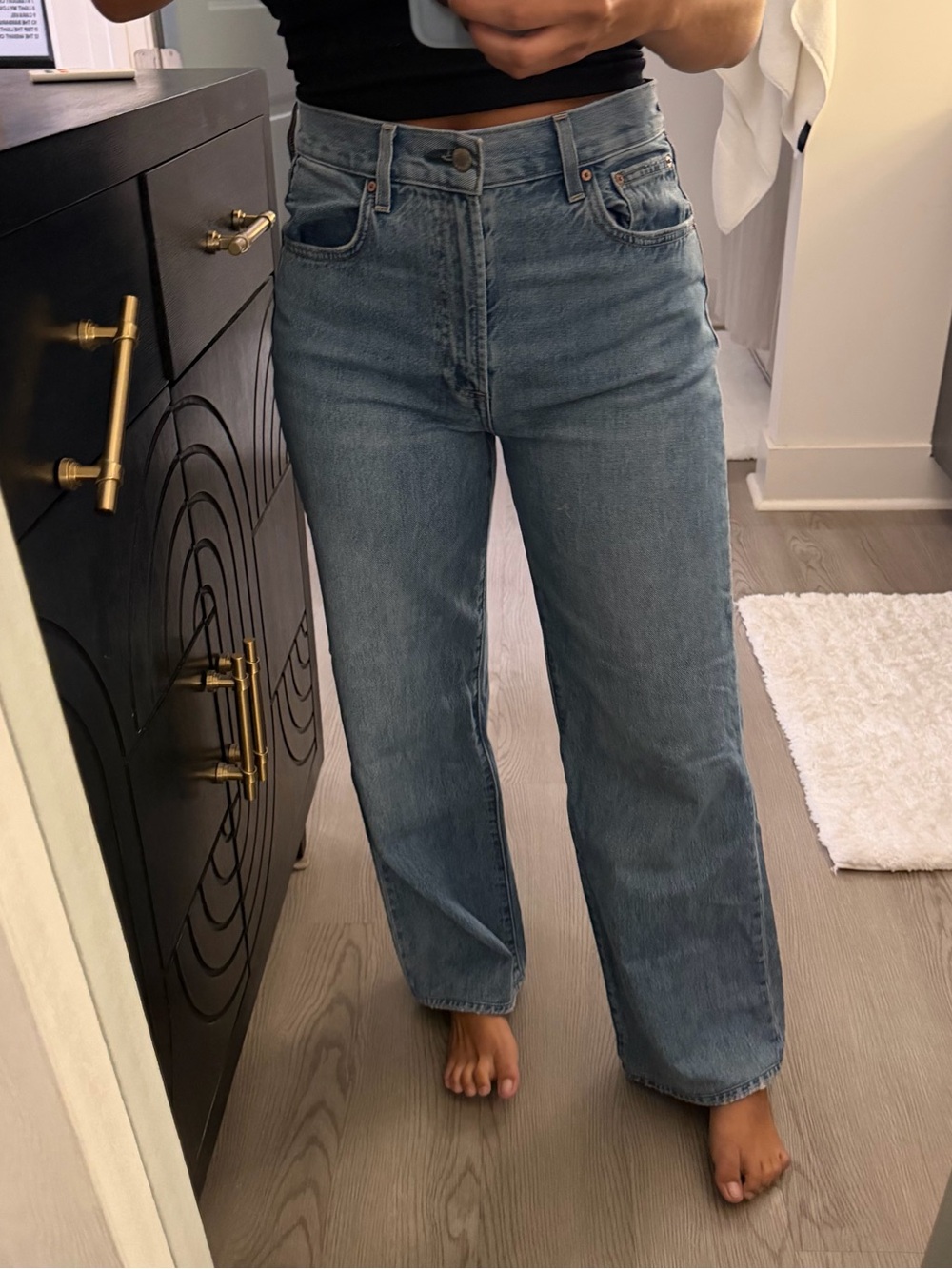Denim Forum Farrah Hi-Rise Wide Jeans